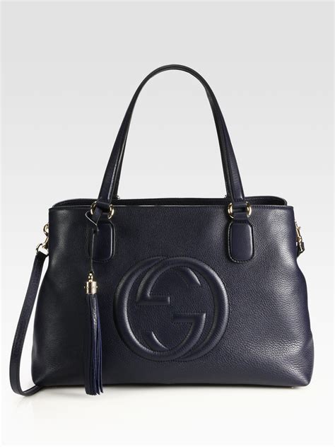 gucci 3572c 6969|Gucci Soho Tote Leather Bag 3572C 6969 Blue .